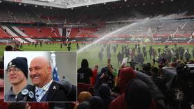 ‘We do NOT own Man U’: NFL guru Jay Glazer in case of mistaken identity as he receives torrent of abuse after Old Trafford protest