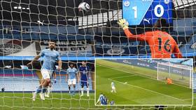 Aguero ridiculed for HORRENDOUS Panenka penalty miss in Man City-Chelsea Premier League clash (VIDEO)