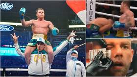 ‘You don’t talk trash to Canelo’: Alvarez forces Saunders to quit on stool after VICIOUS uppercut in Texas title fight (VIDEO)