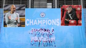 Bowing to the inevitable: Man City crowned Premier League champions for third time in four seasons as rivals Utd lose to Leicester