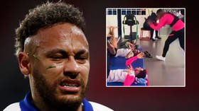 ‘What a mess’: Neymar moans about Coupe de France final ban... then has wet towel hurled in face in cruel prank by Mbappe (VIDEO)