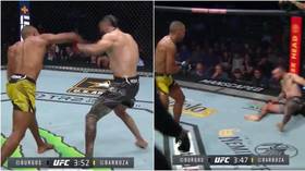 ‘Never seen anything like it’: Edson Barboza lands bizarre delayed KO as rival staggers on before collapsing at UFC 262 (VIDEO)
