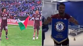 Leicester duo salute FA Cup win with Palestinian flag as teammate accused of ‘disrespecting’ Chelsea in celebrations (VIDEO)