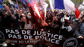 ‘Paid to serve, not to die’: French police walk out to call on government to protect them amid spate of violence (VIDEO)