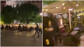 Manchester United fans ‘attacked by black-clad hooligans as bar trashed’ ahead of Europa League Final in Poland (VIDEO)