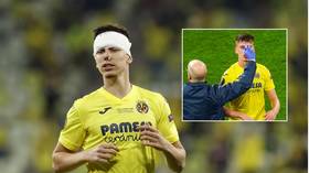 ‘Hard as nails’: Villarreal star Foyth impresses fans by playing on after nasty Europa League final collision with Pogba (VIDEO)