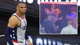 ‘And the Oscar goes to...’: NBA icon Russell Westbrook savaged by fans for ‘overreaction’ to fan dumping popcorn over him (VIDEO)