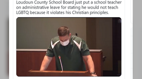 Virginia gym teacher placed on leave after refusing to say ‘biological boy can be a girl’ at school board meeting