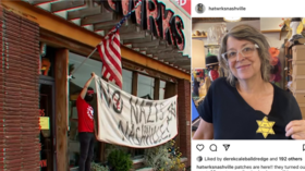 ‘No Nazis in Nashville!’ Protesters besiege hat store, brands cut ties with owner who brandished ‘not vaccinated’ yellow star