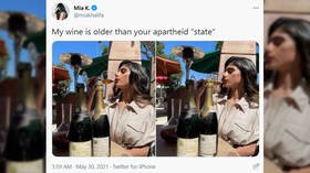 Ex-porn star Mia Khalifa accused of ‘anti-Semitism’ after drinking ‘NAZI WINE’ in anti-Israel tweet