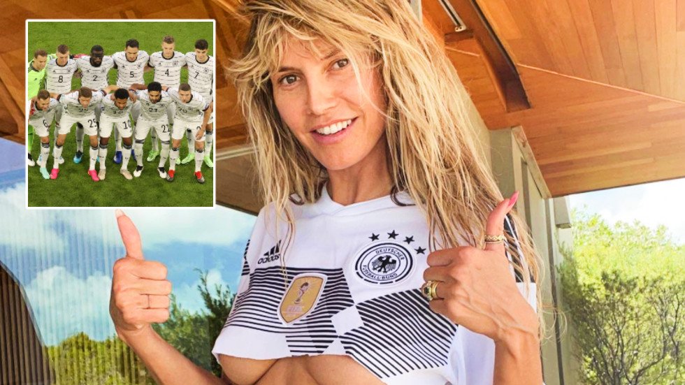 ‘good Luck Today Germany Supermodel Heidi Klum Leaves Very Little To 3933