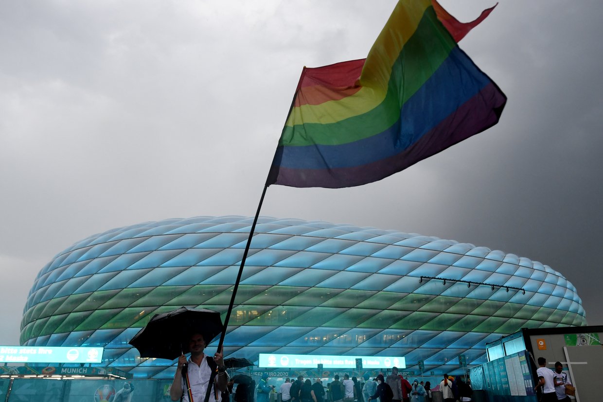 UEFA defends Munich rainbow ban, says LGBT flag is 'not political symbol