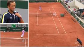 WATCH: Russia’s Daniil Medvedev hits OUTRAGEOUS winner over 6ft 11in rival’s head as he books spot in French Open 4th round