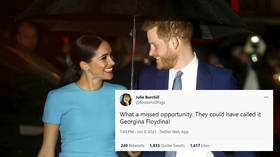 ‘Utter scum’: UK journalist slammed for suggesting Harry & Meghan should have named baby after George Floyd