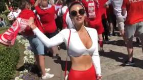 ‘We can’t wait for the game’: Poland’s ‘Miss Euro’ soaks up the mood in St. Petersburg before Slovakia opener (VIDEO)
