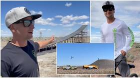 American motorbike daredevil Alex Harvill dies during practice run for 351ft world record jump