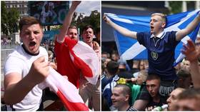 ‘We’ll batter the Scots’: England fans in confident mood as Scottish invasion descends on Wembley ahead of huge Euro 2020 clash