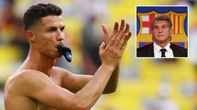 Barcelona president Laporta plotting ambitious bid to unite Cristiano Ronaldo with Lionel Messi at the Camp Nou – report