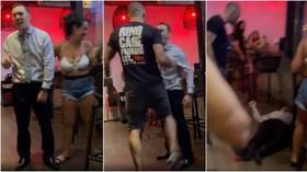 ‘7 billion people in the world & you chose me’: MMA star Schilling KNOCKS OUT man in bar with vicious combo (VIDEO)
