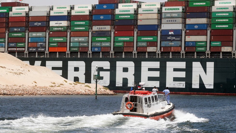 Ever Given finally sets sail three months after causing global chaos by ...