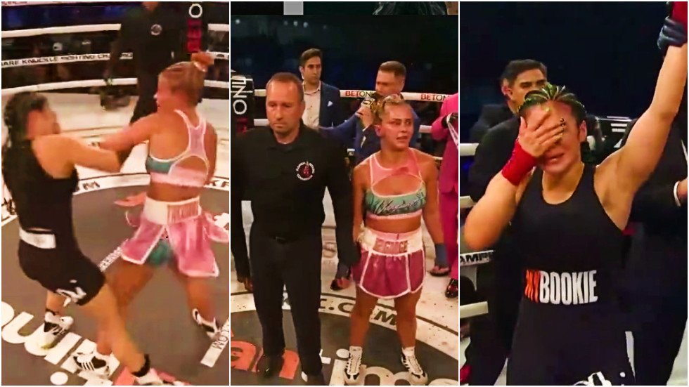 Rachael Ostovich Vs Paige Vanzant Full Fight Turn the Paige! Fight siren VanZant STORMS OUT of ring after losing