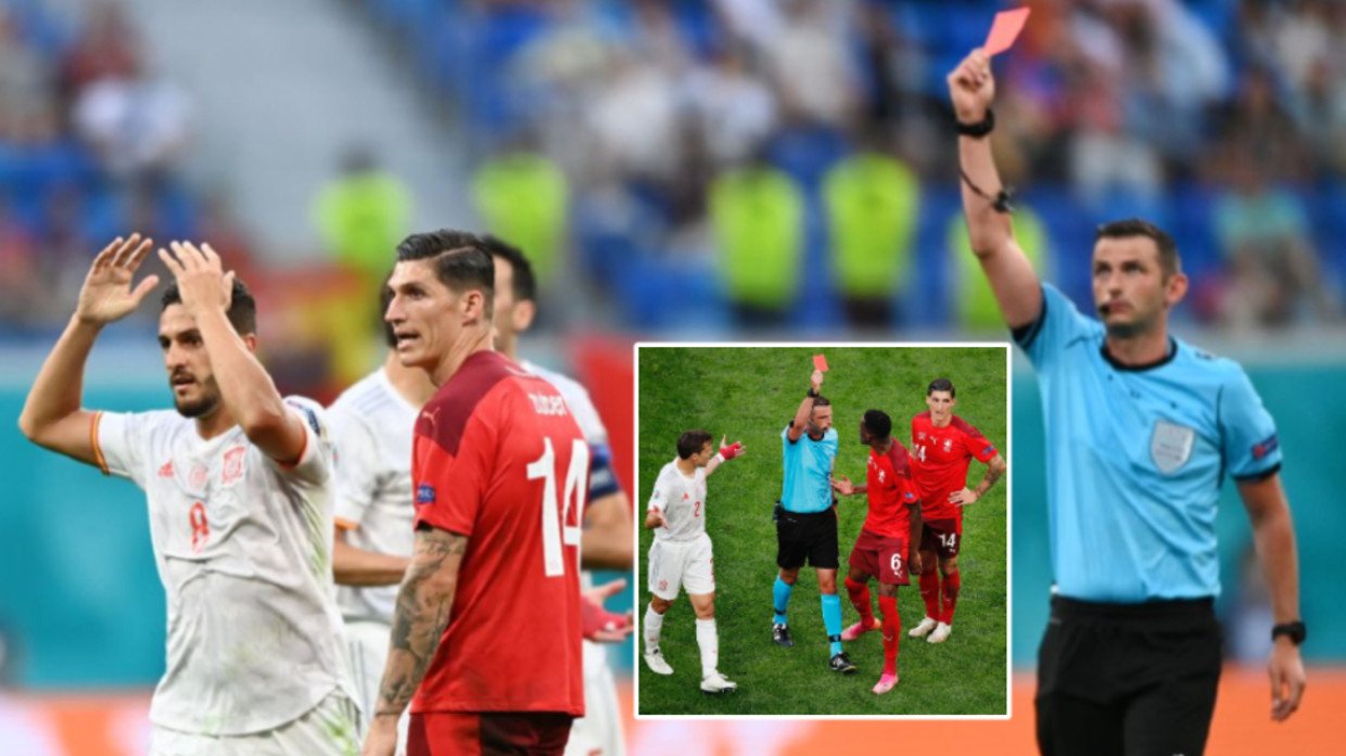 Garbage bin of a heart & brain': Fans lay into Premier League ref over  'joke' red card for Switzerland in huge Euro 2020 clash — RT Sport News