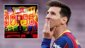 ‘Just incredible’: Spanish TV goes hysterical & artist makes huge image of Messi on lake in Iran as Barca icon’s deal ends (VIDEO)