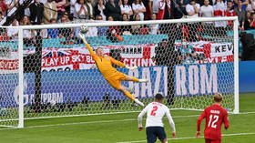 ‘His head’s gone’: Fans point finger at Pickford as England concede first Euro 2020 goal from Damsgaard free-kick
