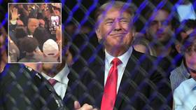‘Just a fan watching a fight’: Former US President Donald Trump cheered by Las Vegas crowd as he attends UFC 264 (VIDEO)