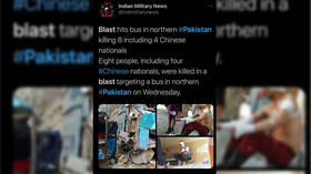 Bus bomb in northern Pakistan kills at least 13, including 9 Chinese engineers (DISTURBING IMAGES)