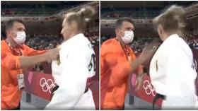 ‘Better than a coffee’: Coach SLAPS German judoka in bizarre viral warm-up routine at Tokyo 2020 Olympics (VIDEO)