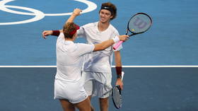 ‘Absolutely adorable’: Mixed doubles duo Pavlyuchenkova and Rublev win hearts on way to booking Olympic final place for ROC