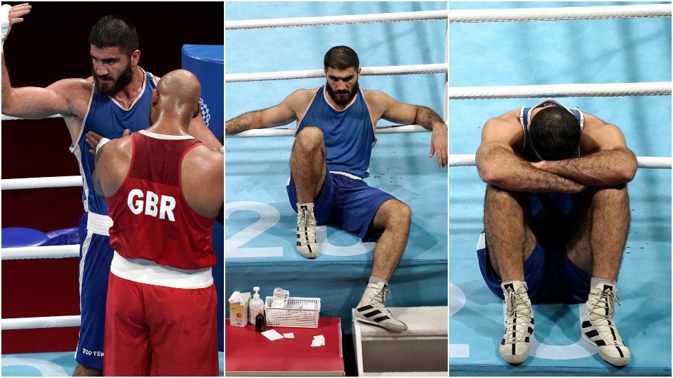 ‘An act of sabotage’ Olympic boxer Aliev stages sitin protest to