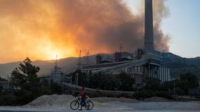 Wildfire surrounding Turkish power plant brought under control after evacuation as country continues to battle multiple blazes