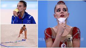 ‘BANDITS!’ Russians fume at Olympic judges as hot favorite Dina Averina denied gymnastics gold by Israeli rival who DROPPED ribbon