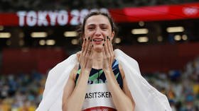 Rising above the rest: Mariya Lasitskene wins high jump gold for ROC in Tokyo as emotional star breaks down in tears of joy