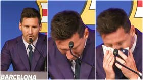 ‘I don’t know what to say’: Lionel Messi bursts into tears as he confirms Barcelona exit after fans mob him at Camp Nou (VIDEO)
