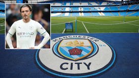 ‘State of you lot’: Man City mocked for bizarre picture showing star players as crime family gang from Jack Grealish’s home city