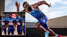 Ex-world record holder & Olympic gold winner ‘profoundly grief-stricken’ after American sprint champ son dies ‘in car park’ at 26