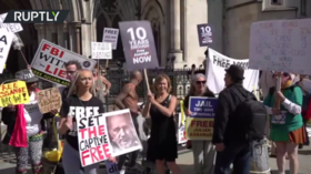 ‘Free Assange’: Corbyn joins protesters demanding release of Assange as US extradition appeal reaches London’s High Court