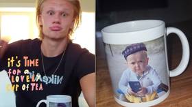 Haa-sbullah: Borussia Dortmund ace Erling Haaland shows off Hasbullah mug in 'time for a lovely cup of tea'