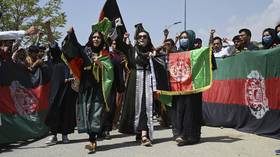 Protests against the Taliban spread to Kabul, as people march along the streets with Afghan flags