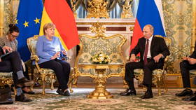 ‘Thanks to your efforts’: Putin praises Merkel for improving relations as German leader visits Moscow for final time as chancellor