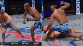 ‘Damn, respect!’ Brazilian MMA giant hailed for split-second decision not to follow up after rapid KO flattens rival (VIDEO)