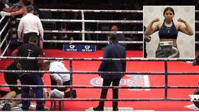 18yo female boxer Jeanette Zacarias Zapata ‘fighting for her life’ as she collapses shortly after getting knocked out