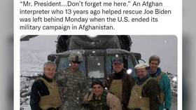 Afghan interpreter who ‘helped save Biden’ in 2008 pleads for rescue after being left behind