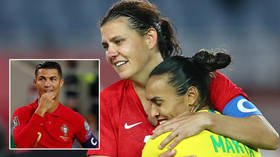 ‘He’s not even top 5’: Angry pedants accuse ‘misogynistic’ men of ‘belittling’ female footballers in row over Ronaldo goal record