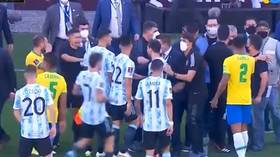 ‘FARCE’: Brazil vs Argentina World Cup qualifier ABANDONED after authorities storm pitch ‘to deport players who didn’t quarantine’