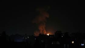 Israeli warplanes bomb southern Gaza in nighttime airstrikes (VIDEO)