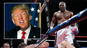 Donald Trump boasts he is receiving ‘an obscene amount of money’ for commentary on Evander Holyfield’s fight with Vitor Belfort